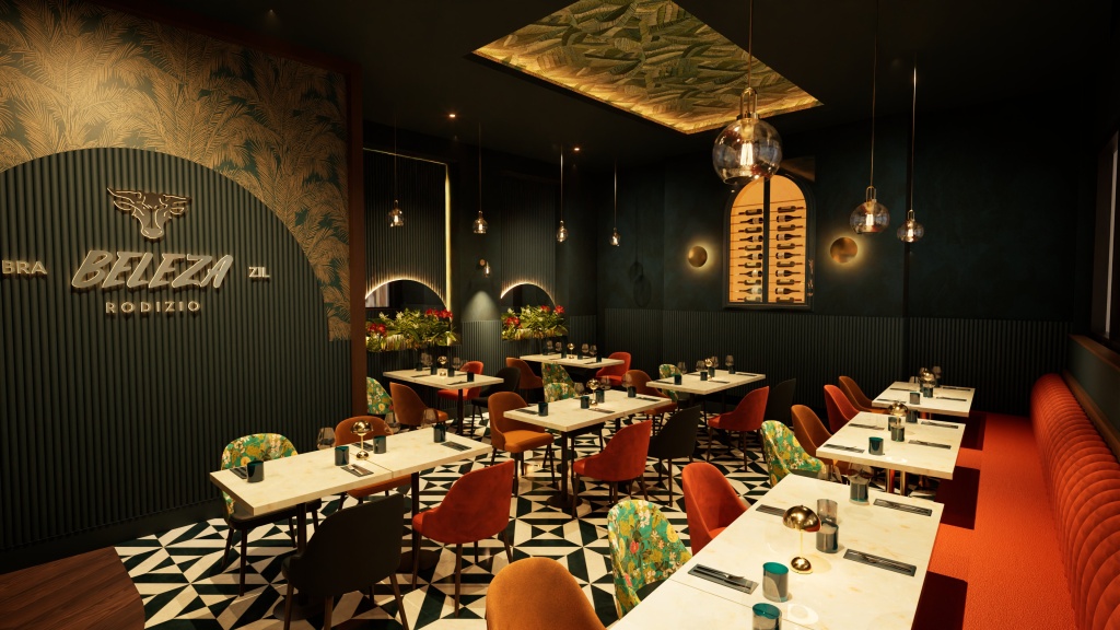 Beleza Rodizio Solihull New Opening Birmingham Brazillian meat picanha unlimited dining room restaurant 1